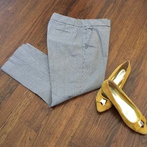 BR Black and White Cropped Pants